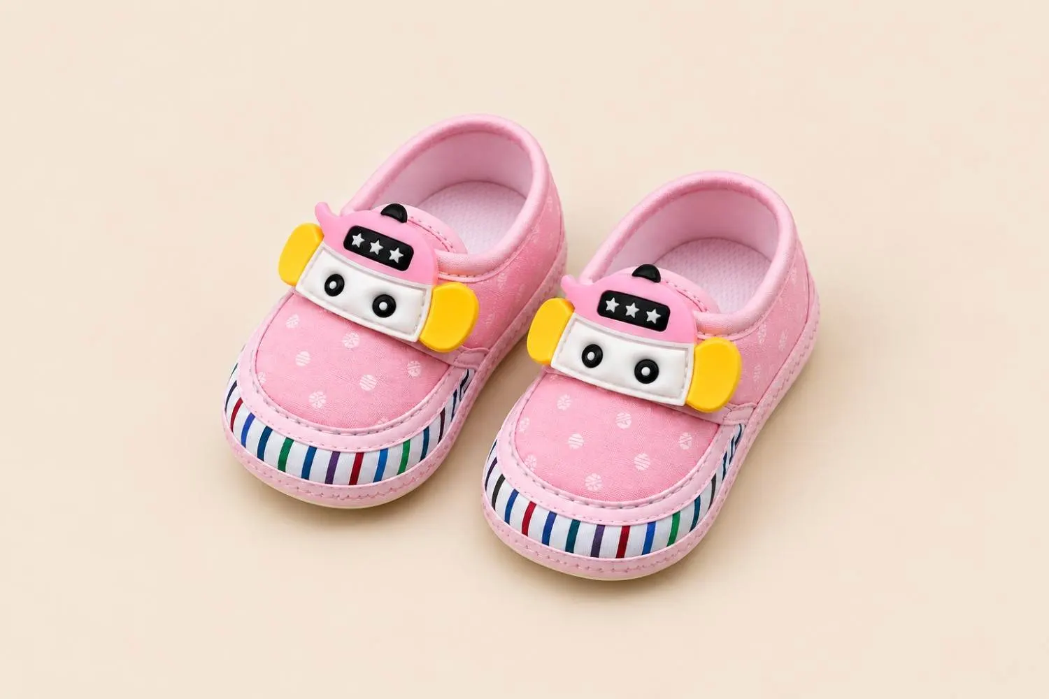 Tiny Racer First Step Baby Shoes – Pink
