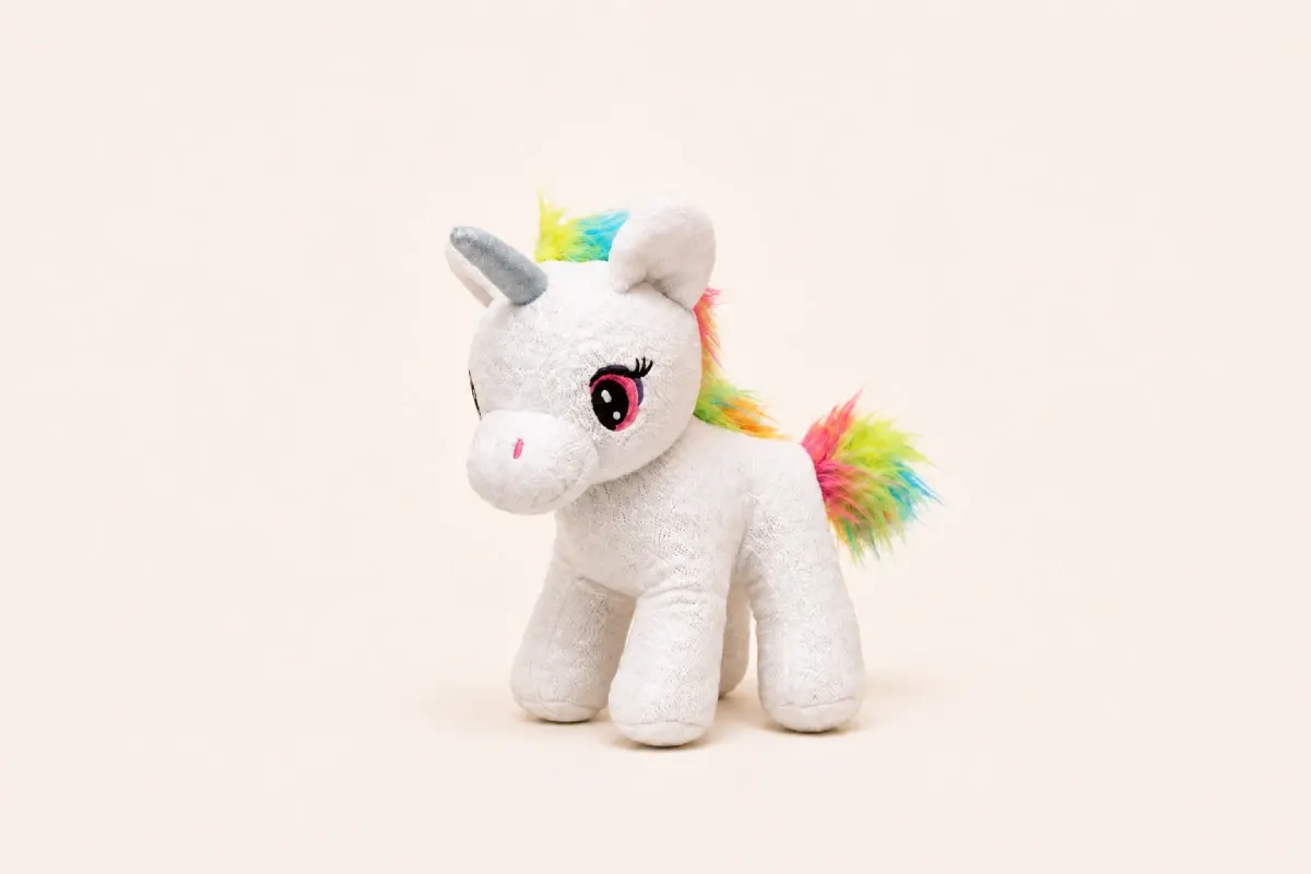 White unicorn soft toys