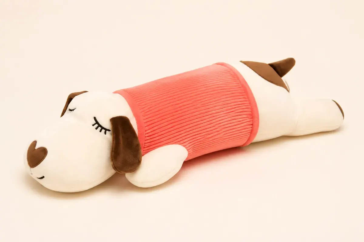 sleeping dog soft toy for birthday