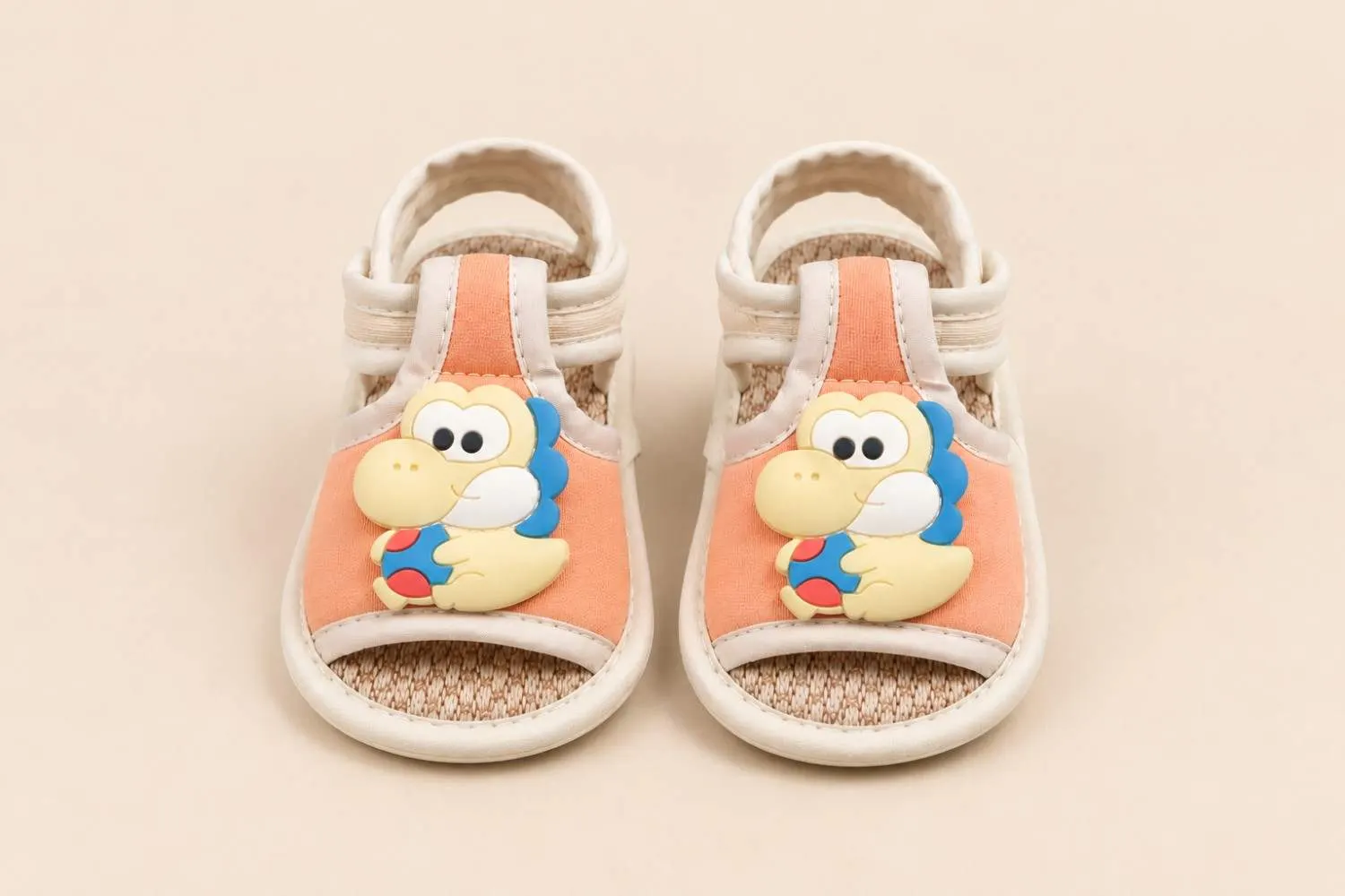 Dino Steps First Step Baby Sandals – Peach