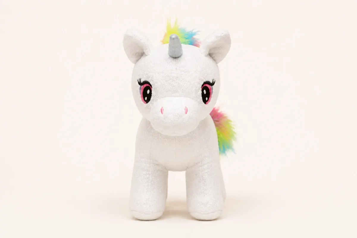 White Unicorn Plush Toy for Kids