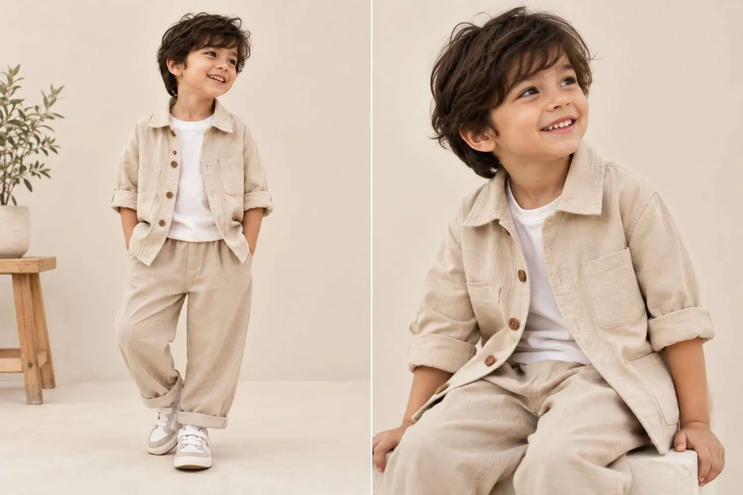 Utility-inspired kidswear
