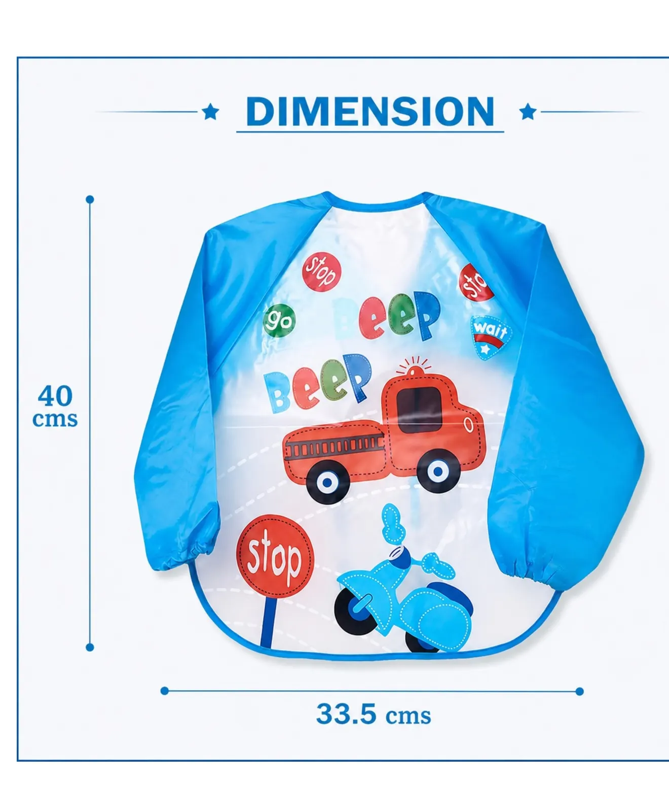 Waterproof Full-Sleeve Baby Feeding Bib