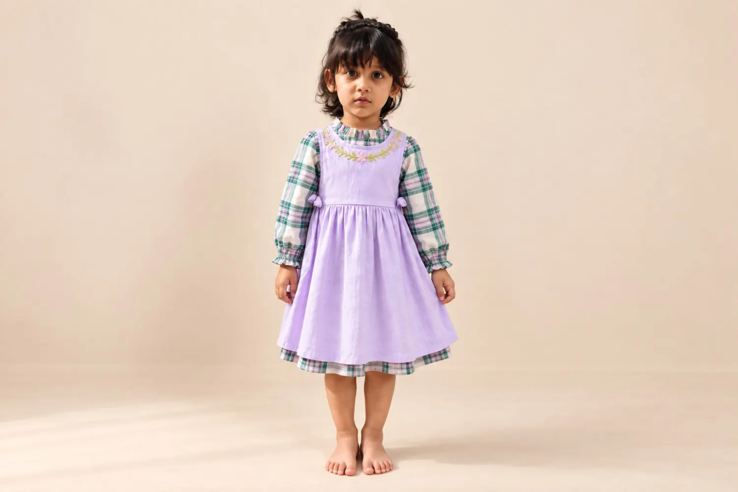 Girls Lavender Bloom Party Dress