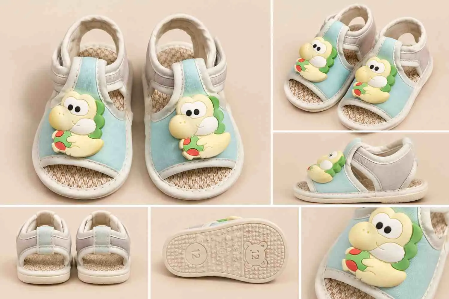 Dino Steps Baby Sandals – Sky Blue
